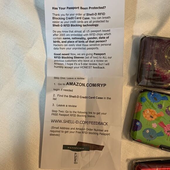 Shell-D RFID blocking credit card holder BUNDLE - Picture 5 of 7